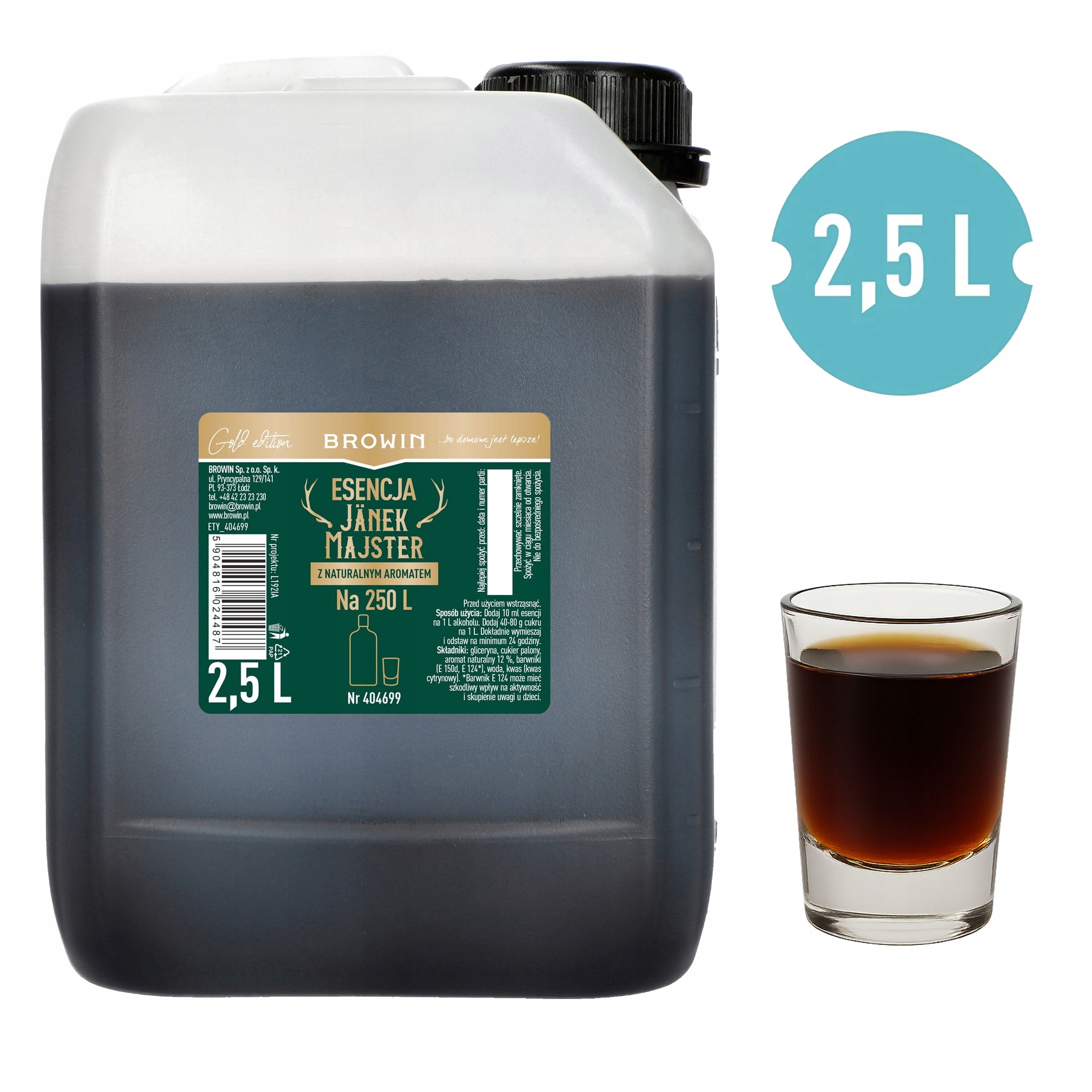 Zaprawka Browin Janek Majster 2,5l na 250L na wesele 404699