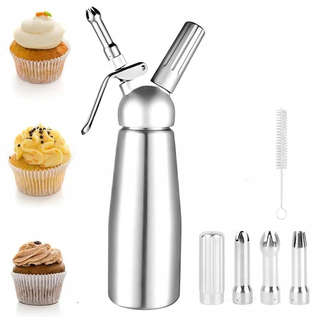 Sifon Na Šlehačku Nerezová Ocel S Příslušenstvím