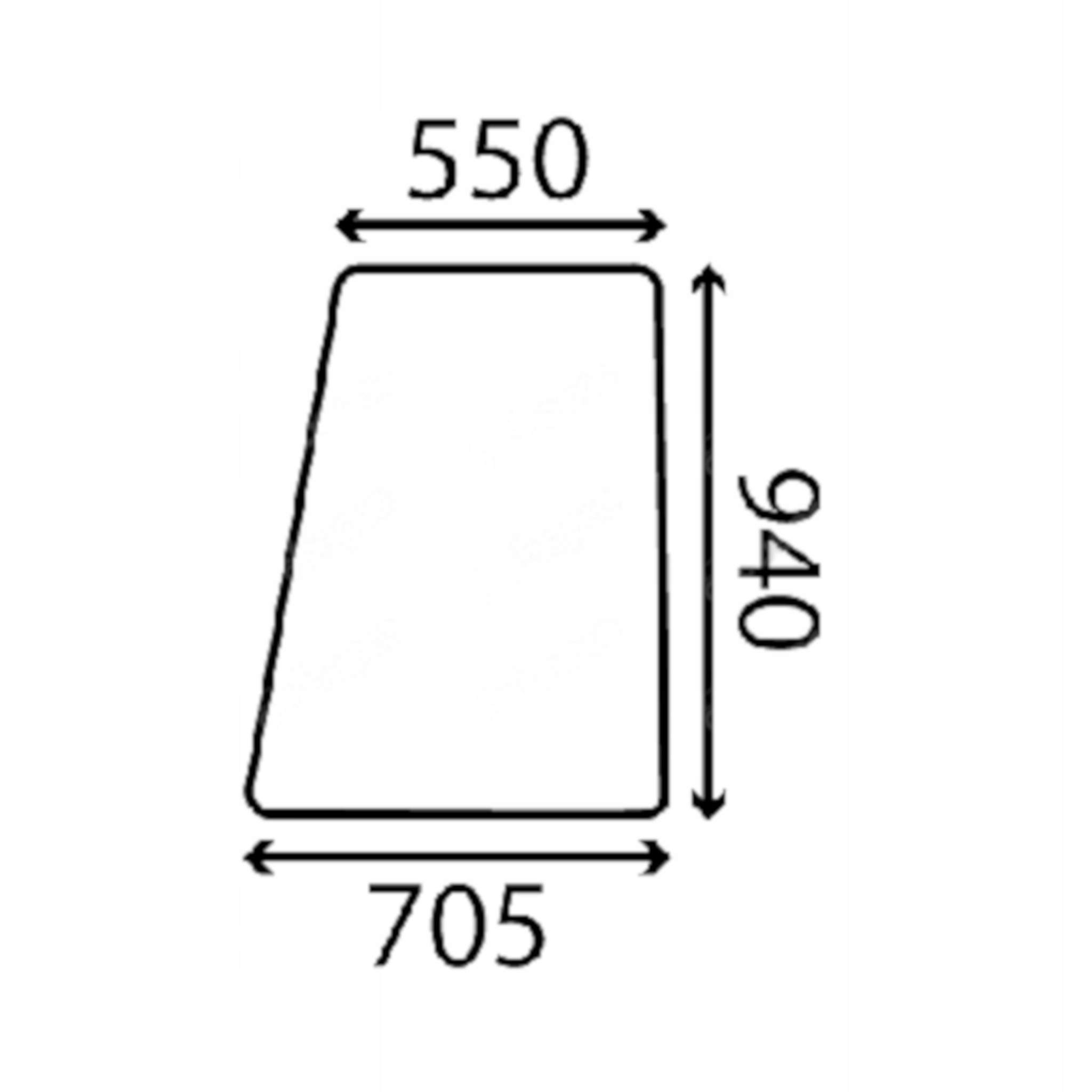 sklo Ford horní dveře 83903458 (3882)