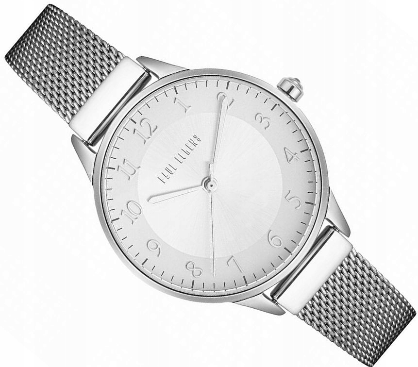 Elegantní Dámské Hodinky Paul Lorens PL12189B-3C1 Stříbrné Číslice Mesh 34 mm