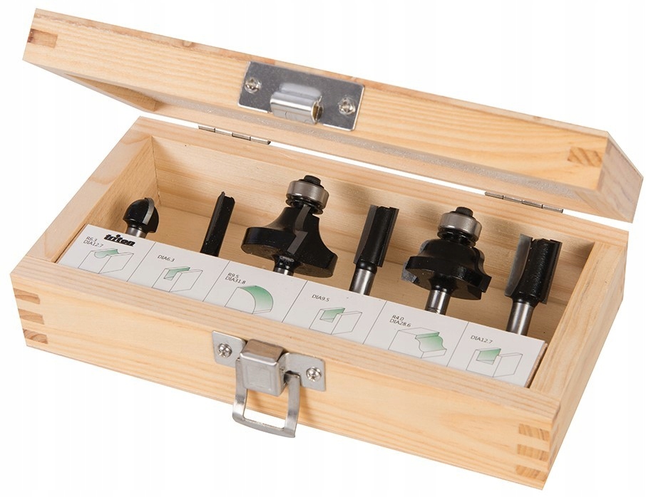 Sada Frézek frézy na dřevo 1/2'' 6 ks