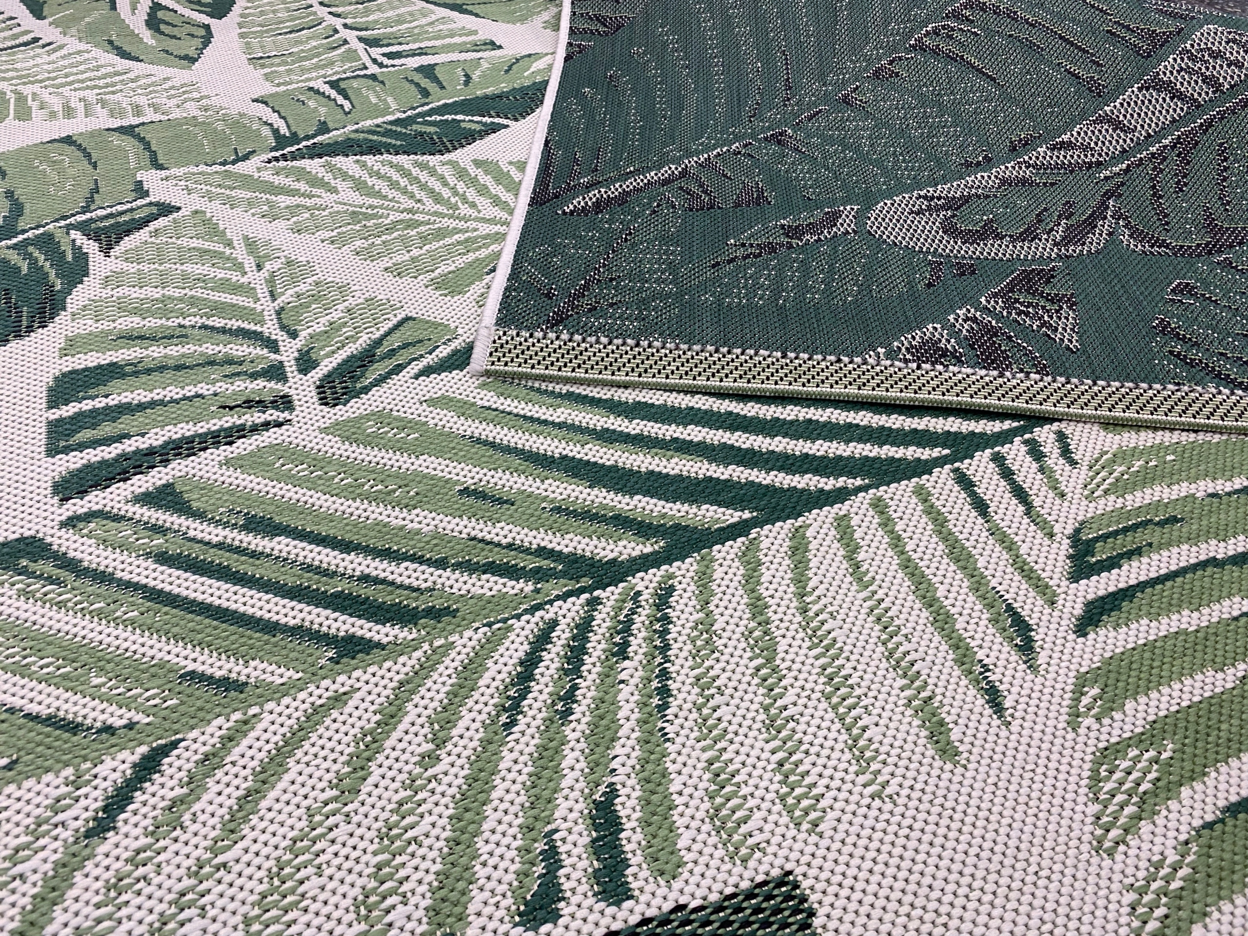 DYWAN SZNURKOWY BALKON TARAS ROŚLINNY 160x230 ZEWNĘTRZNY TKANY NA PŁASKO Długość 230 cm