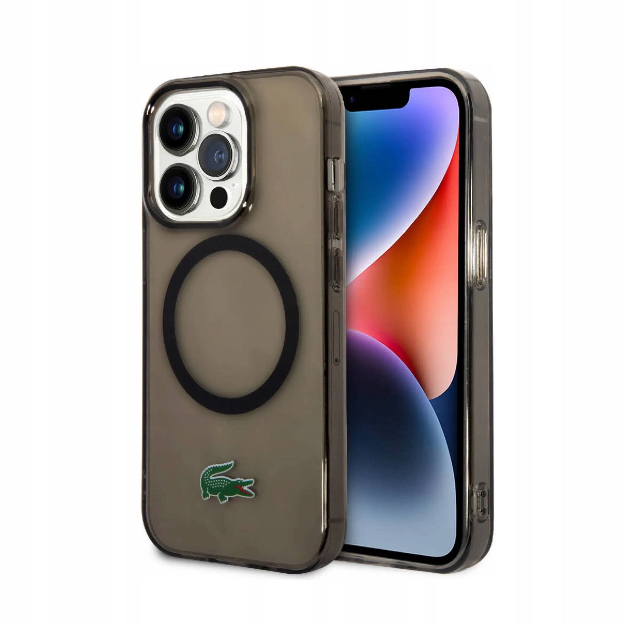 Lacoste Etui Back Cover Czarny iPhone 15 Pro
