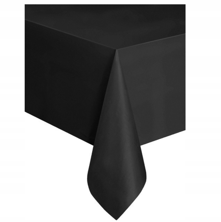 Obrus Czarny Foliowy 137x274 Panieński Urodziny