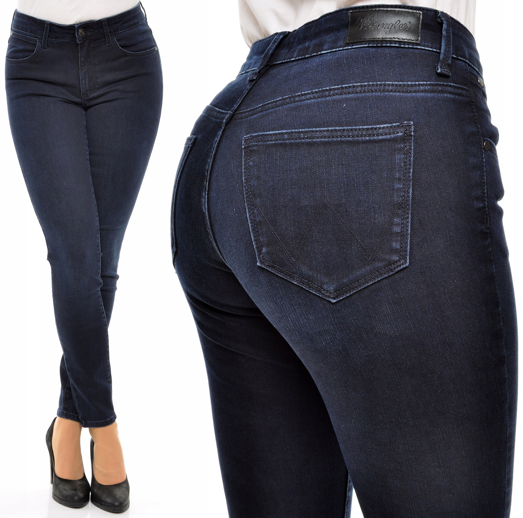 Wrangler kalhoty regular navy Skinny W25 L32