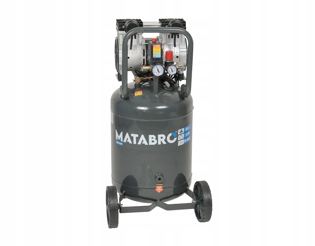 Matabro MB-K207, Bezolejový vertikální kompresor 50l, 230V, 2 písty, 2000W