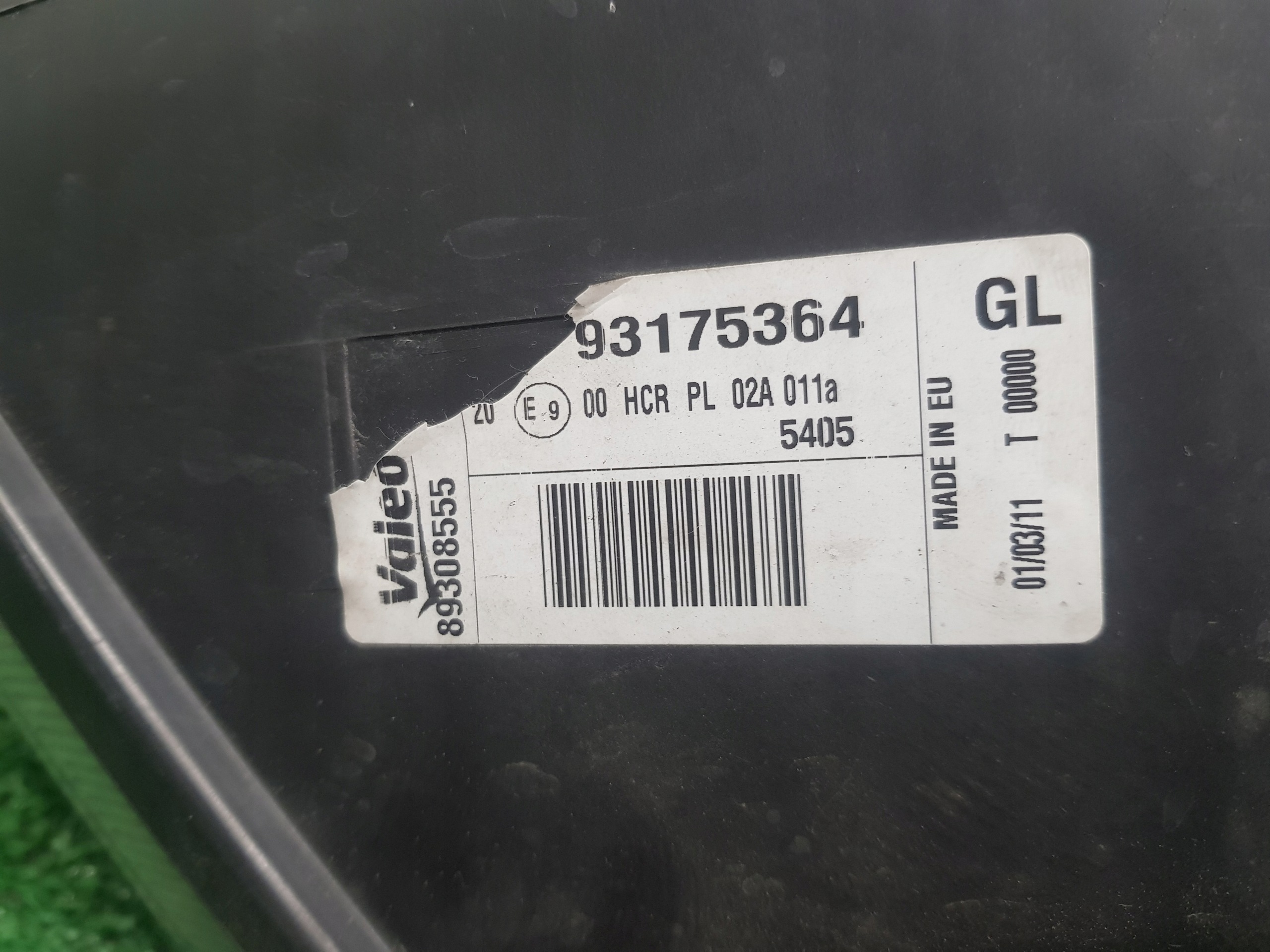 light left front OPEL MERIVA A