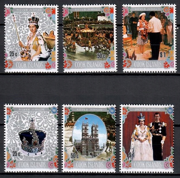 Wyspy Cooka 1977 Mi 524-529 Czyste **