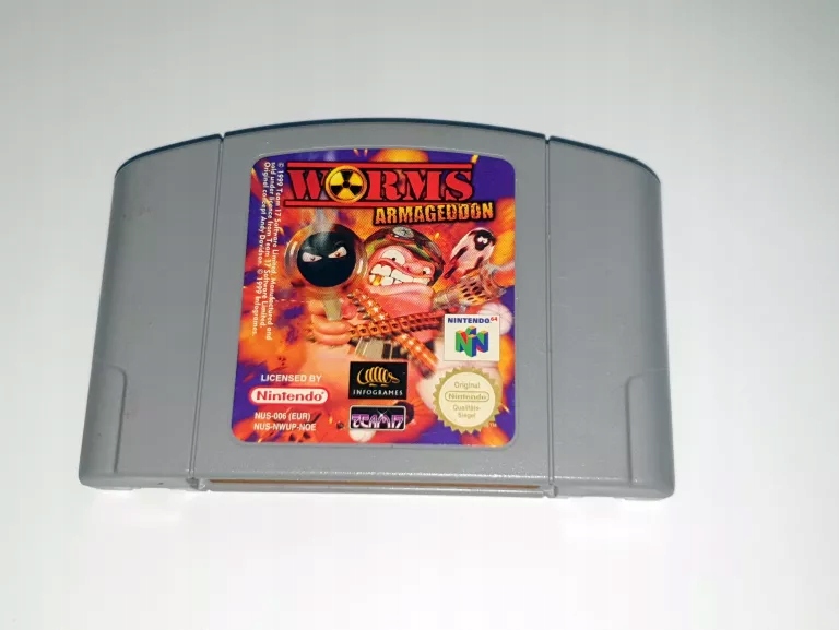 Worms Armageddon Nintendo 64 pudełkowa