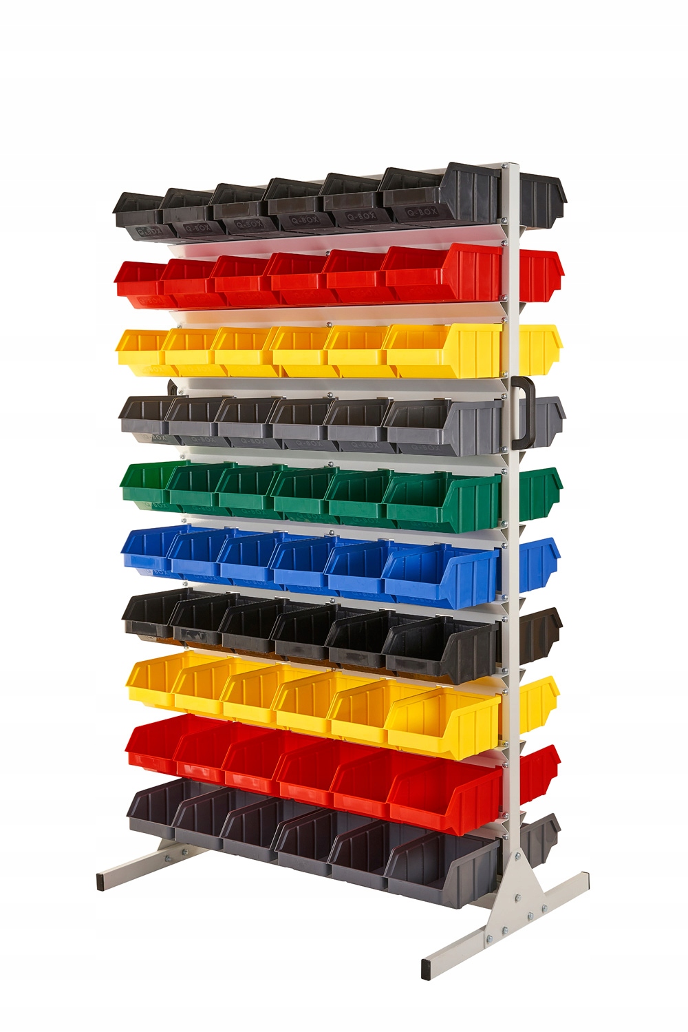 REGAL WARSZTATOWY DWUSTRONNY R2 00100 Z POJEMNIKAM