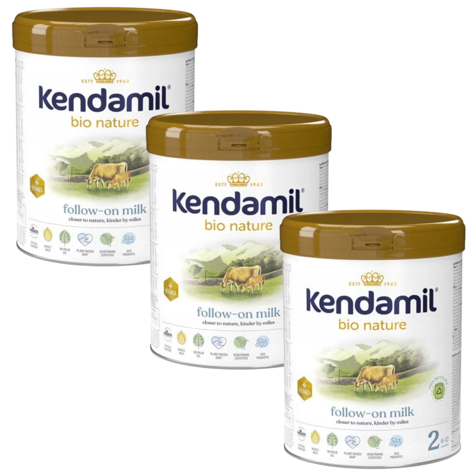 KENDAMIL Bio Nature 2 Mleko następne3x800g