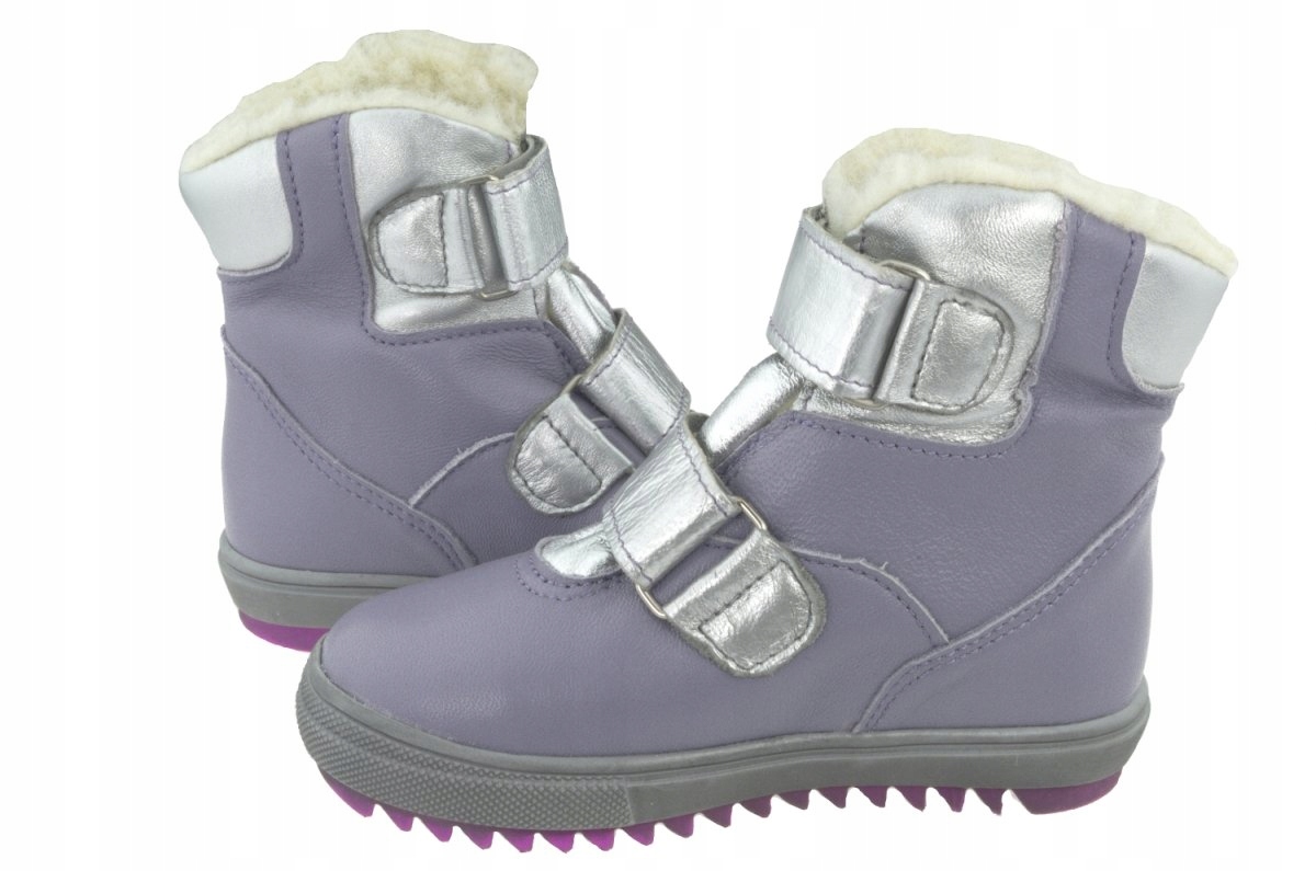 Trzewiki zimowe Mazurek 287 lawenda/srebro roz.26 Bohater brak