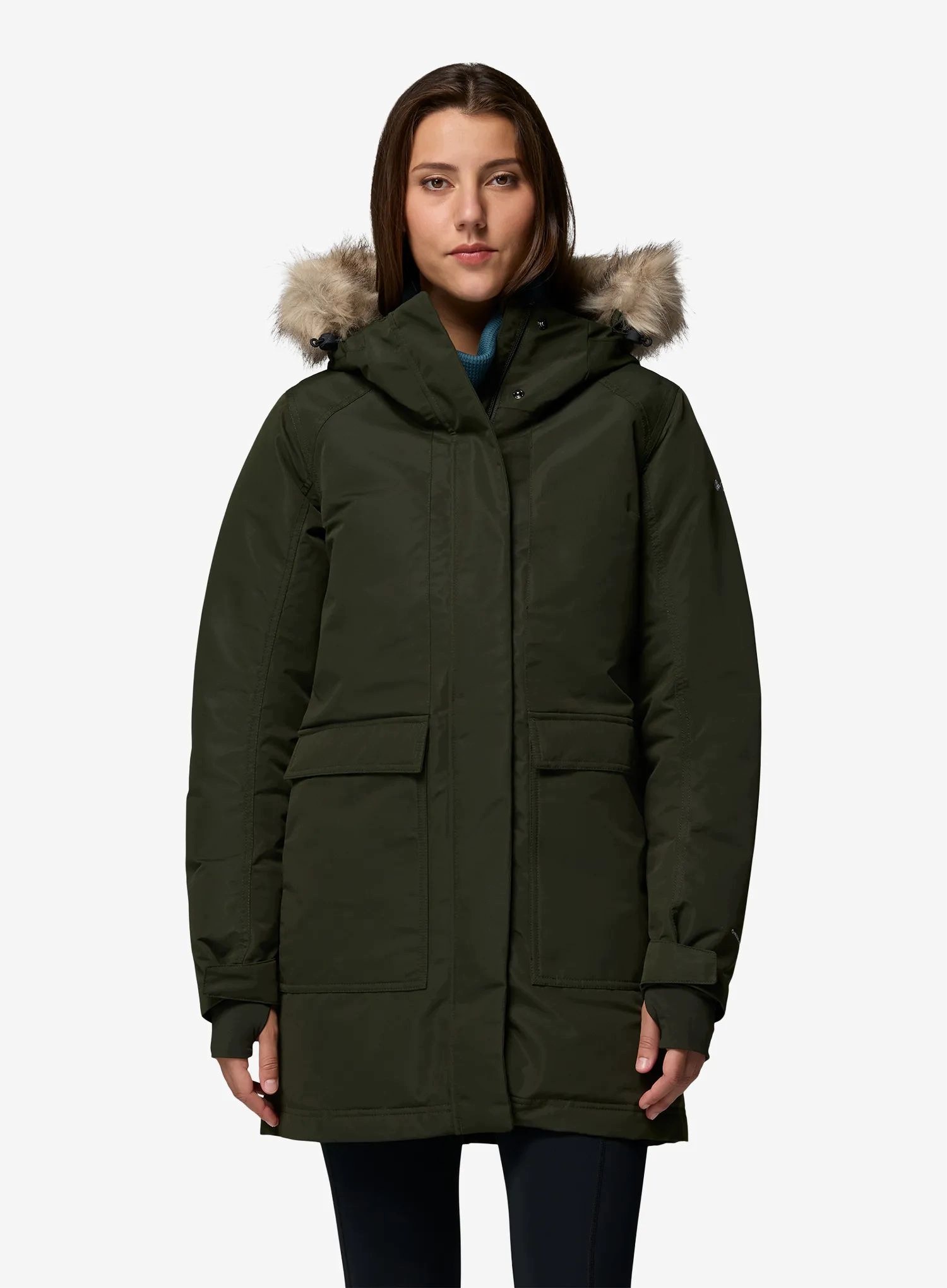 Parka zimowa damska Columbia Little Si II Insulated Parka greenscape S