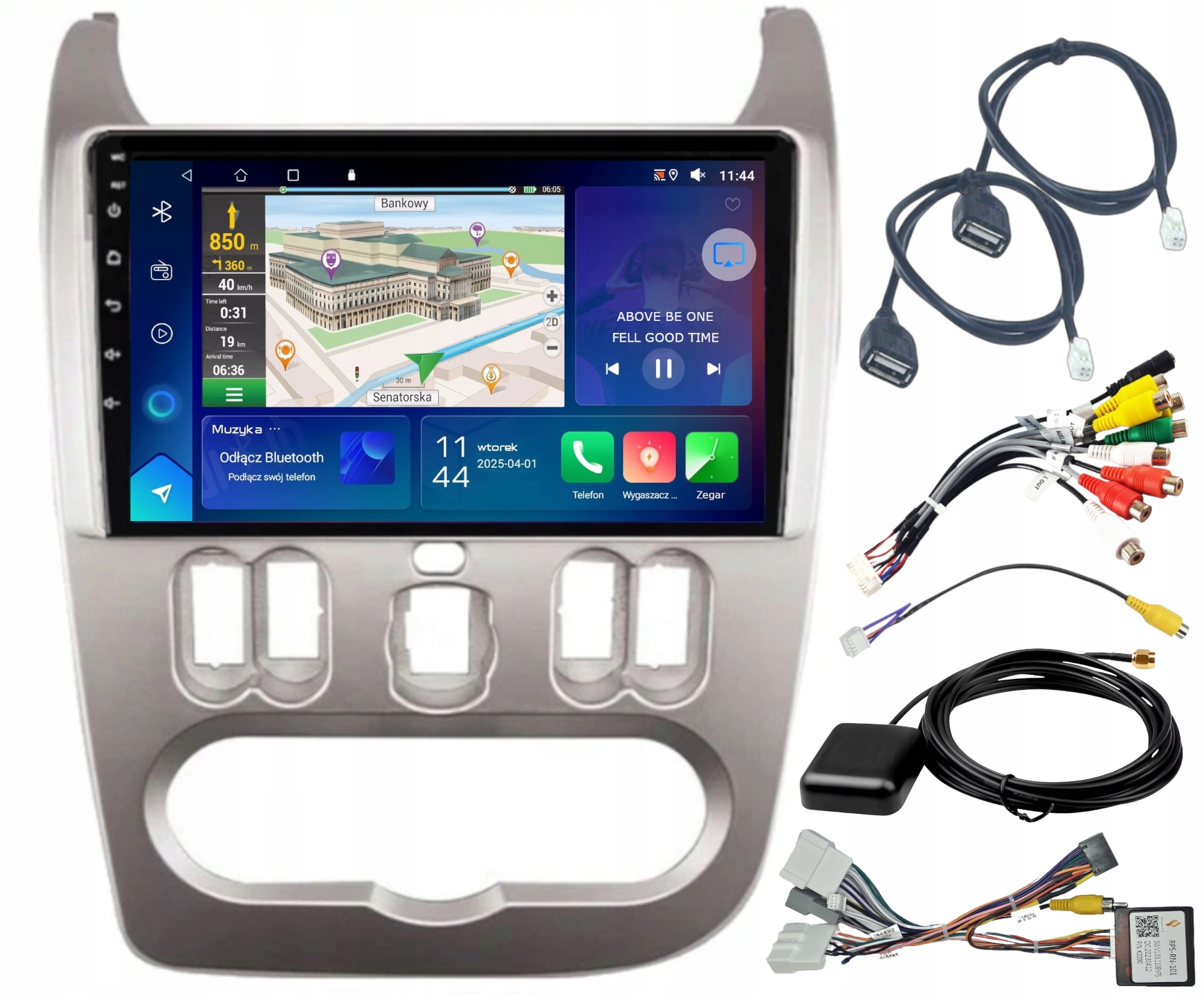 Autorádio Gps Dacia Duster 2010-2013 Wifi Carplay Bt Usb 2GB 64GB