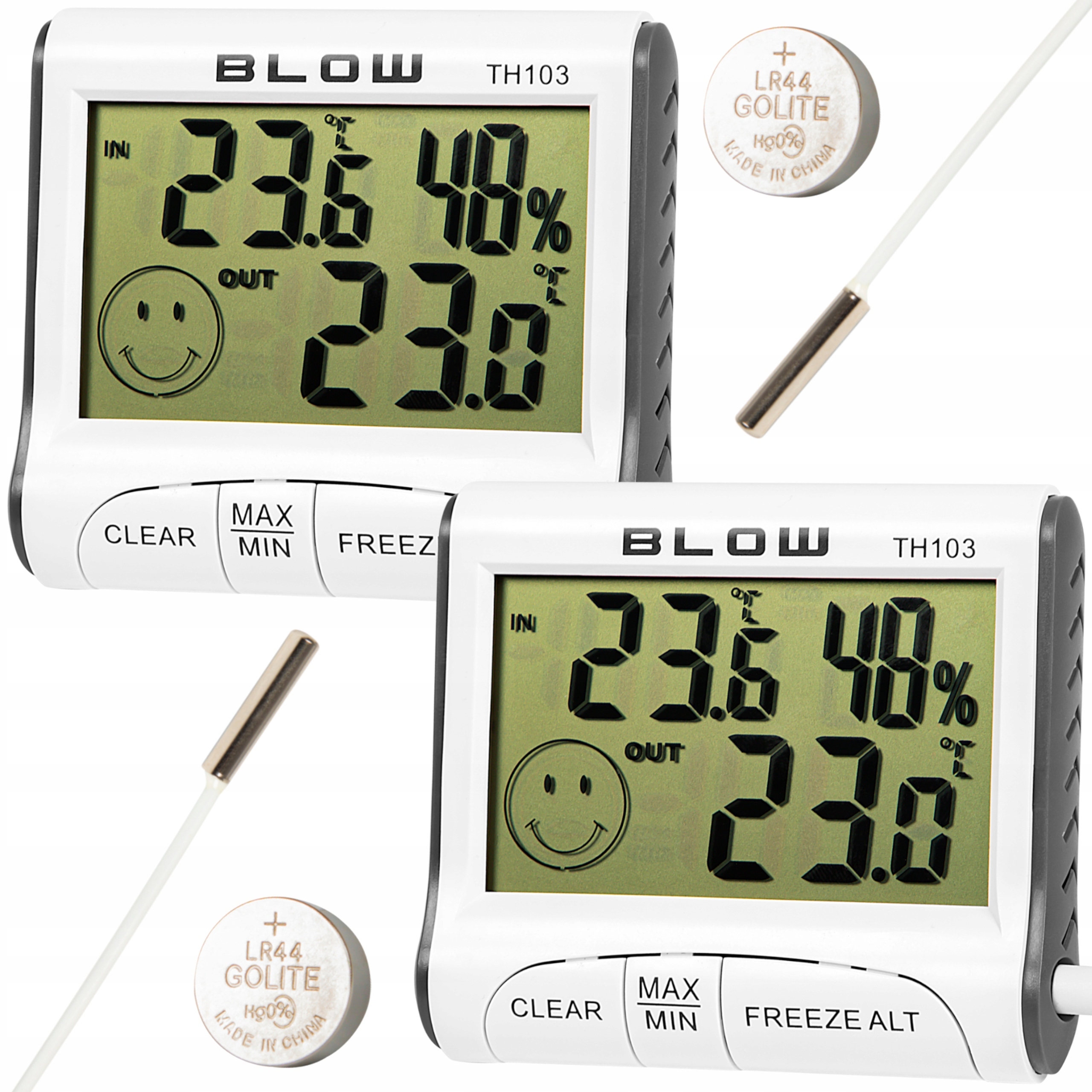 

2x Stacja Pogody Termometr Higrometr Sonda Zestaw