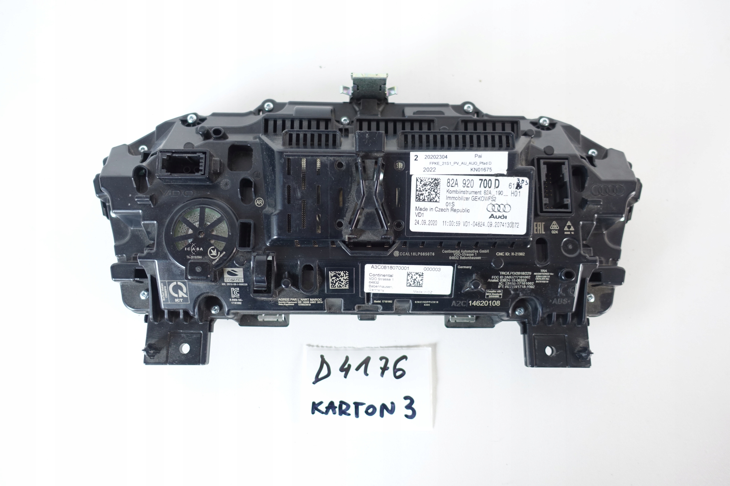 dials VIRTUAL dials LCD AUDI A1 82A 82A920700D