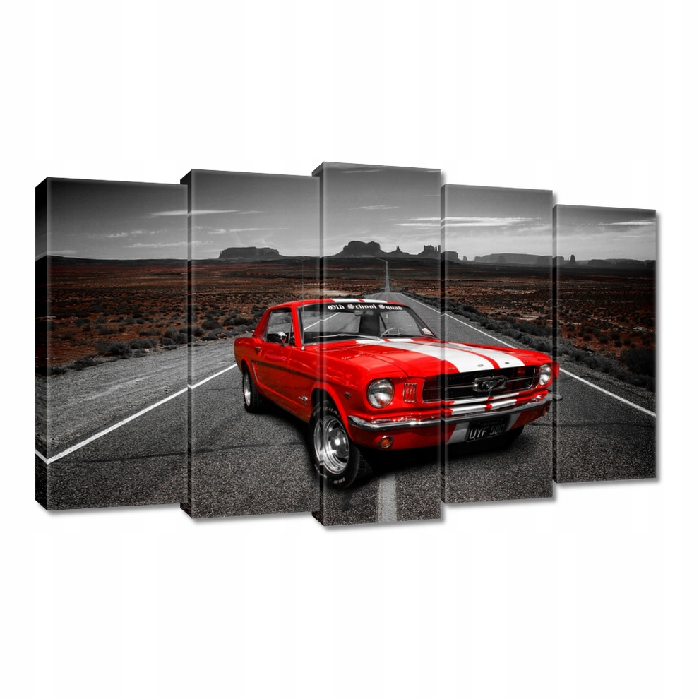 

Obrazy 100x60 Czerwony Ford Mustang