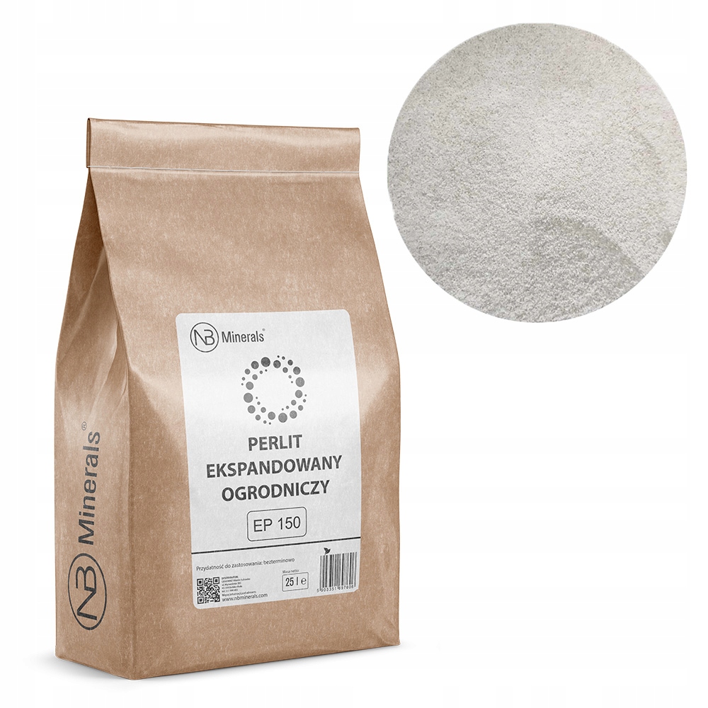 PERLIT OGRODNICZY SPULCHNIA PODŁOŻE GLEBE 25L