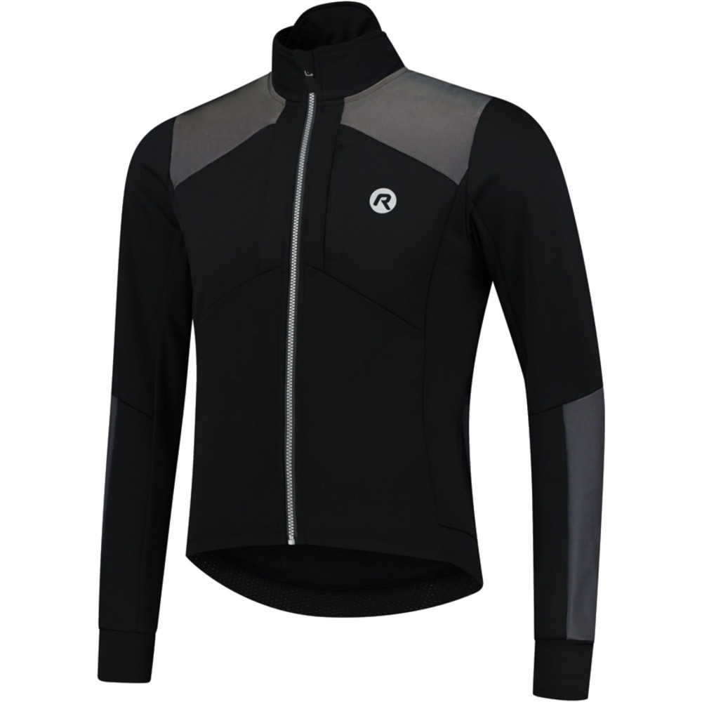Rogelli Hi Vis Cyklistická bunda Dynashield M 5000 černá Led 440 g 360
