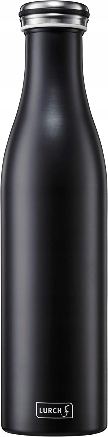 BUTELKA TERMICZNA czarny mat 0,75l LURCH izolowana