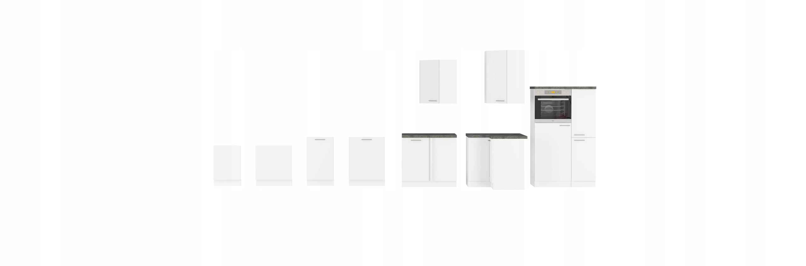 Szafka Lara 80 dolna 3 szuflady biały połysk Q Marka inna