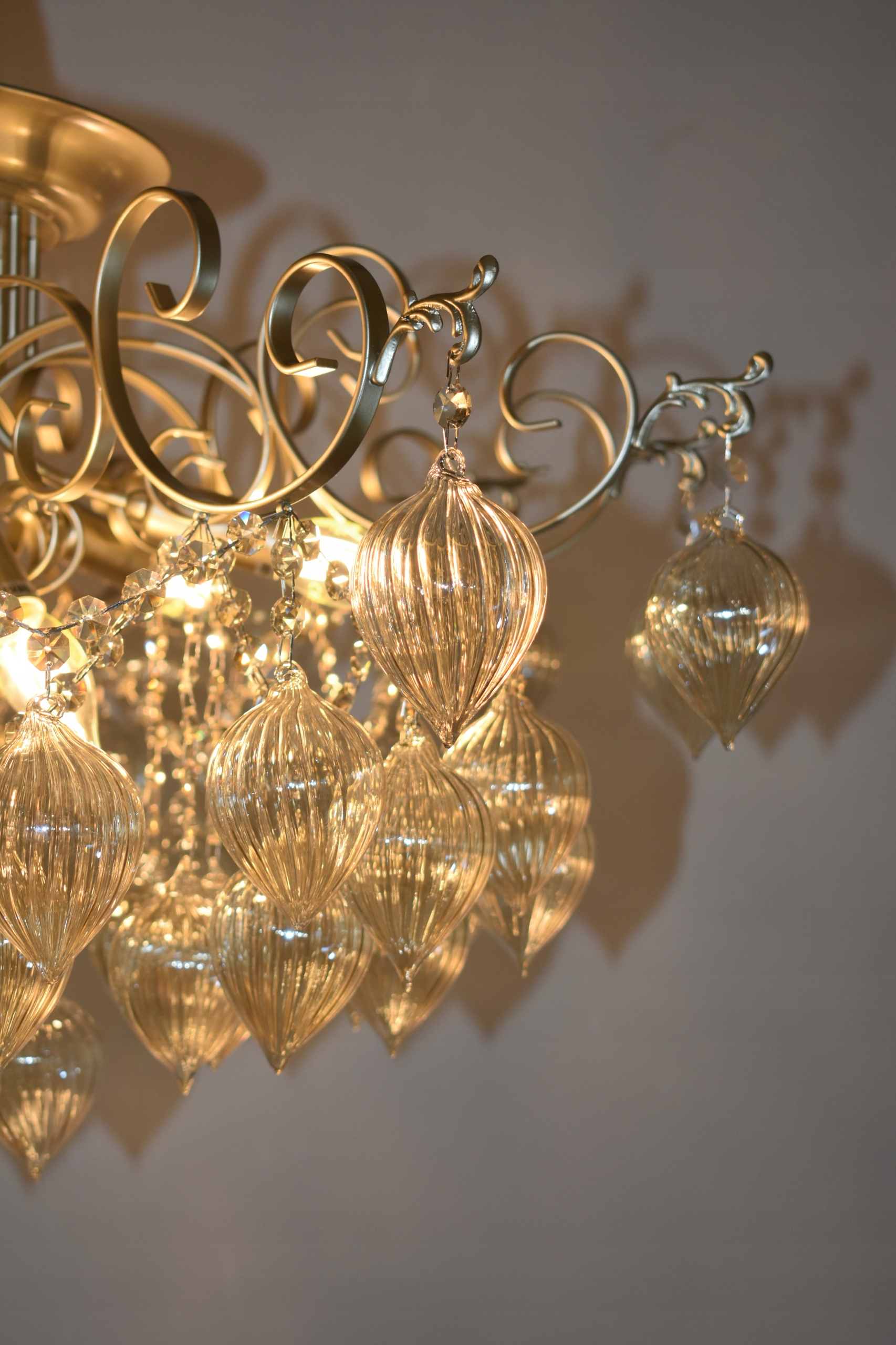 LAMPA PLAFON KRYSZTAŁOWY ITALIAN GOLD COBE Ø80 Kod producenta brak