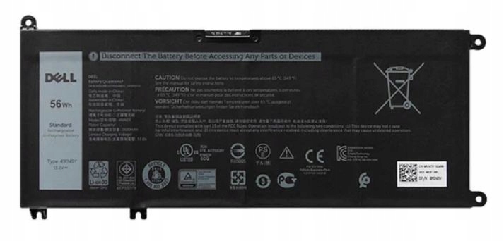 Dell Battery, 56WHR, 4 Cell,