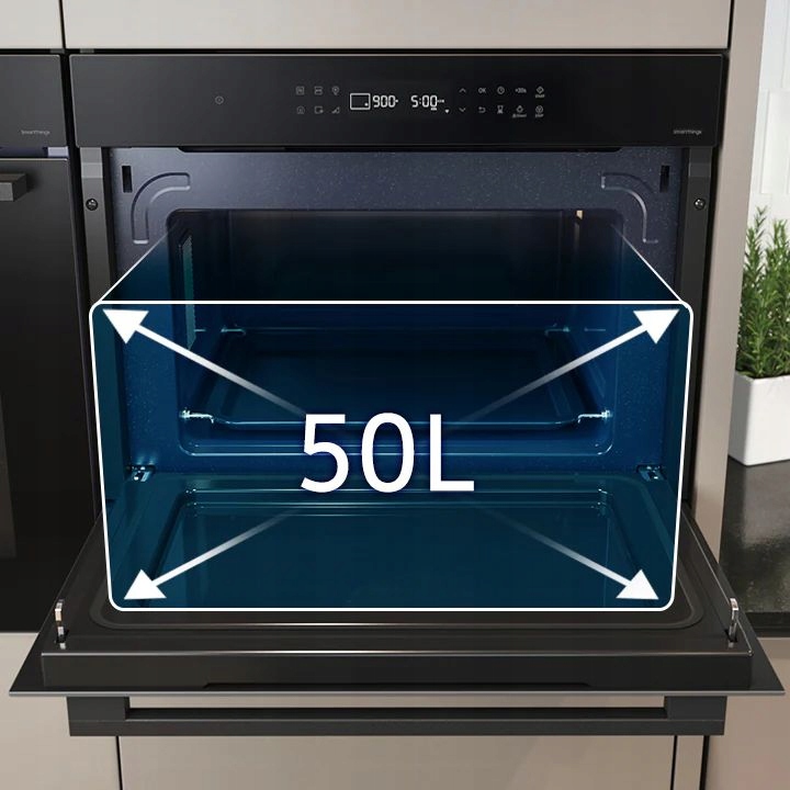 Kuchenka mikrofalowa Samsung NQ5B4313IBK Łączność WiFi, SmartThings Cooking Pojemność 50 l