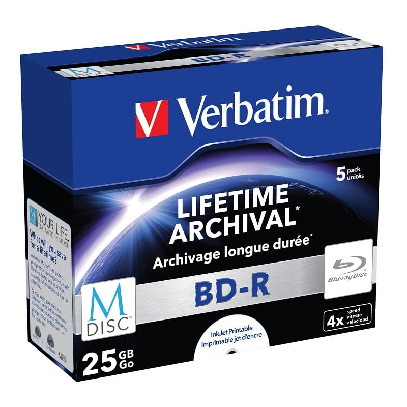 Verbatim Bd-r Blu-ray 25 Gb 4X pro potisk (5 ks)