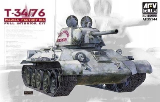 T-34/76 (1942/43 Factory 183, kompletní sada interiéru) 1:35 Afv Club 35144