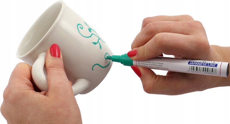 Marker budowlany lakierowy olejny ZIELONY Kolor zielony