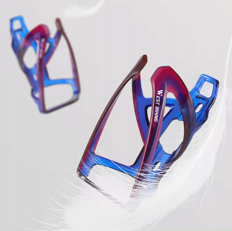 Koszyk rowerowy do roweru na bidon żółto - pomarańczowo - złoty Model 0704037