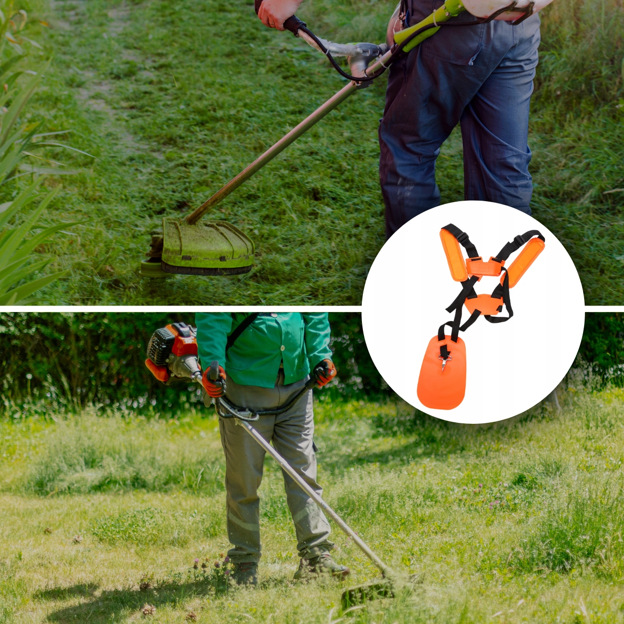 MOCNE SZELKI DO KOSY SPALINOWEJ UPRZĄŻ DO PODKASZARKI PASY REGULOWANE Marka MEMFLOW