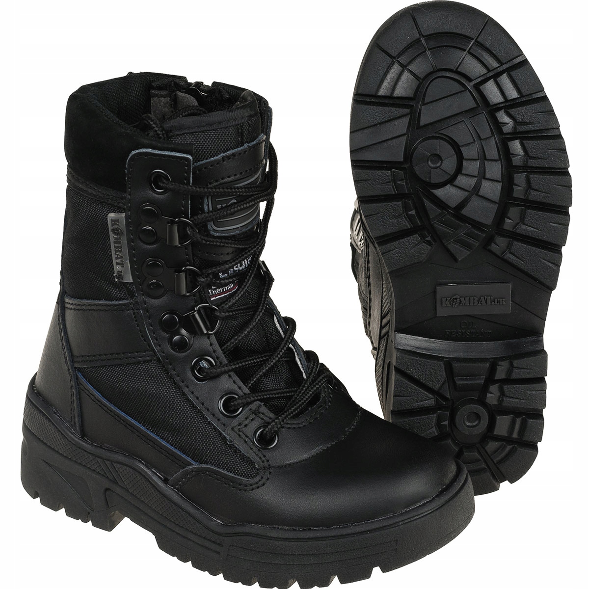 Buty Dziecięce Trekkingowe Harcerskie Kombat Uk Patrol Kids Czarne 36
