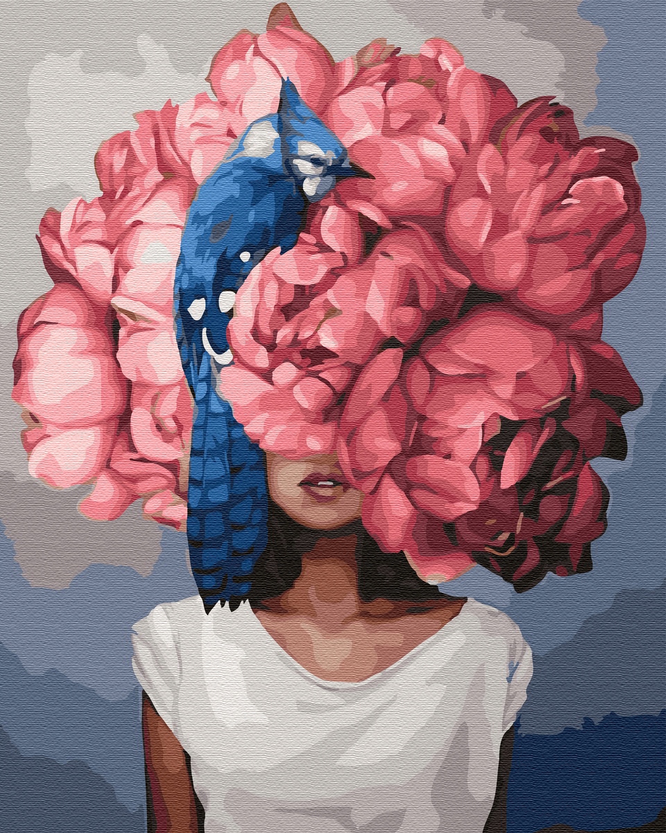 Malování podle čísel. Pivoňky. Amy Judd, 40 x 50 cm