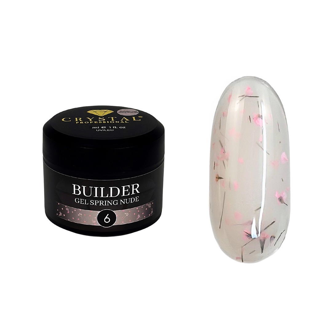 Stavební gel na nehty Builder Gel Spring Nude #6 50 ml
