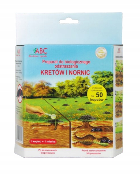 

Preparat do odstraszania kretów i nornic 500g Abc