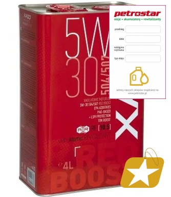 Xado Atomic Oil Red Boost 5V30 504 507 4 L
