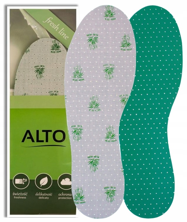 WKŁADKI DO BUTÓW ZAPACHOWE PRZECIWPOTNE MIĘTA 43