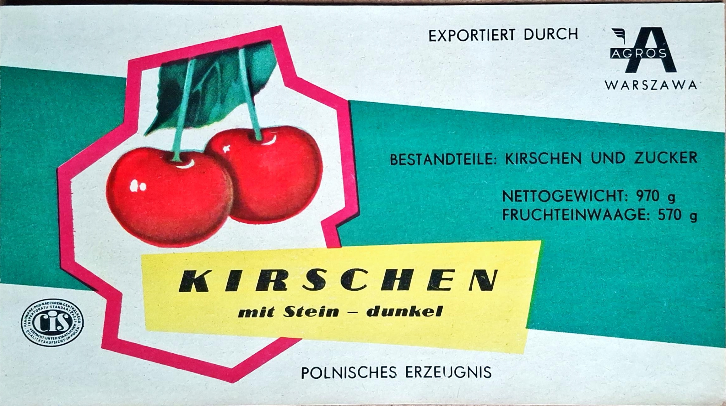 AGROS WARSZAWA - ETYKIETA EKSPORTOWA
