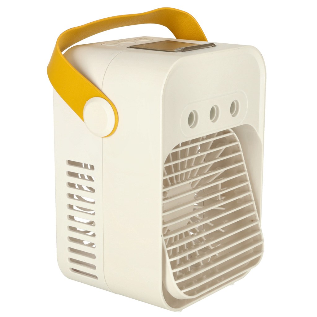 Klimatizační ventilátor zvlhčovač vzduchu na vodu stříbrný