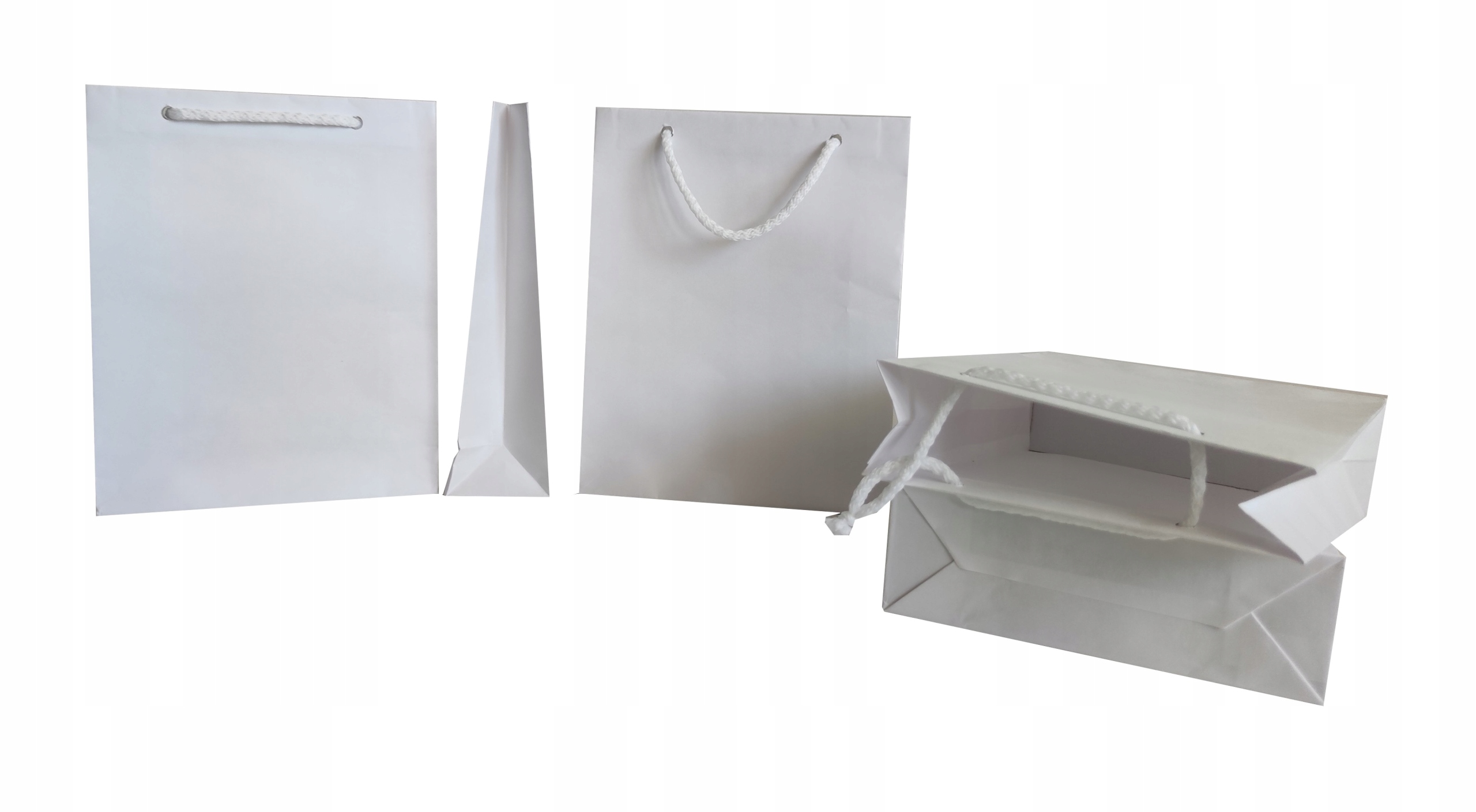 

Torebka papierowa eko biała torby torebki 10 sztuk