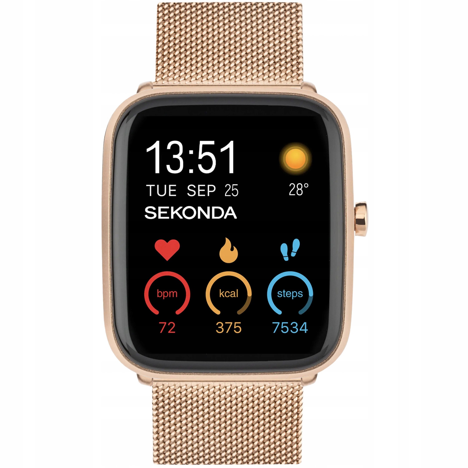 Dámské Chytré Hodinky Sekonda 30220 růžovo-zlaté