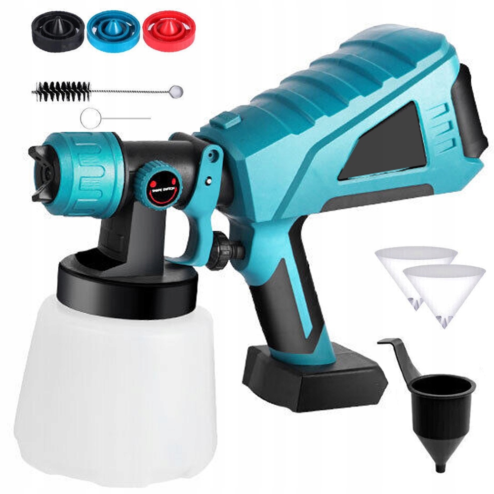 Elektrická Bezdrátová Stříkací Malířská Pistole 1 L 3 Trysky