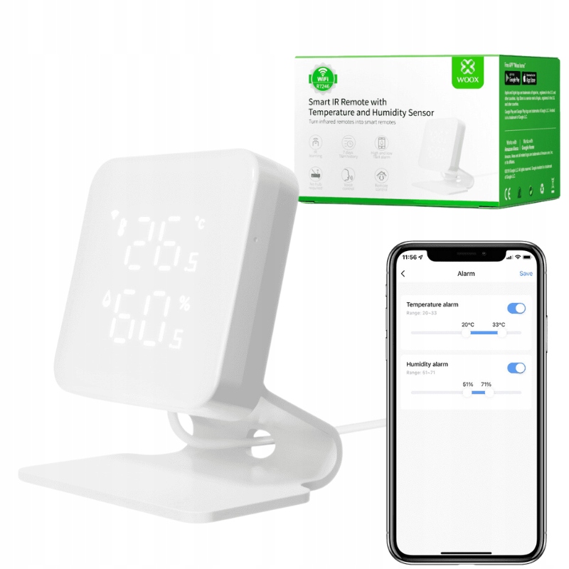 WOOX ИК пульт дистанционного управления WiFi датчик температуры и влажности