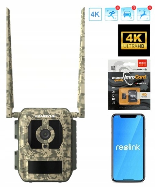 Fotopast Reolink Camovue 8MP Lte Talon Series S130 4G Sim Karta 256B