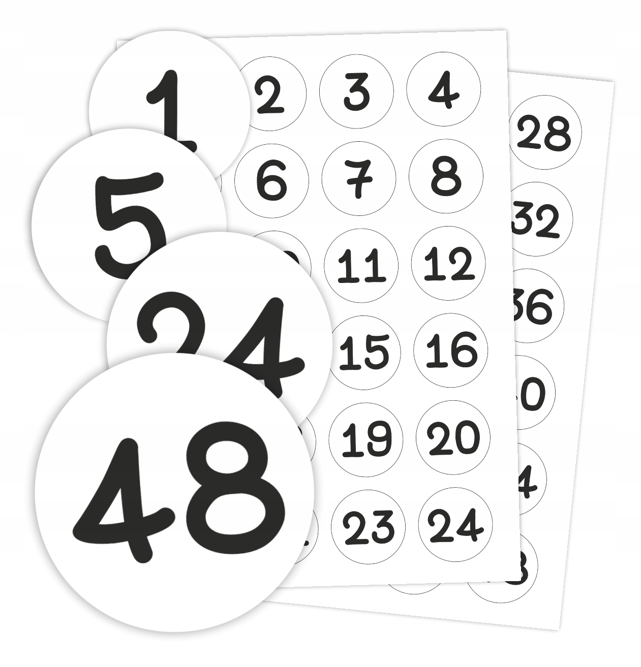 

Naklejki Do Szatni Cyfry (1-48) 40mm Na Szafki