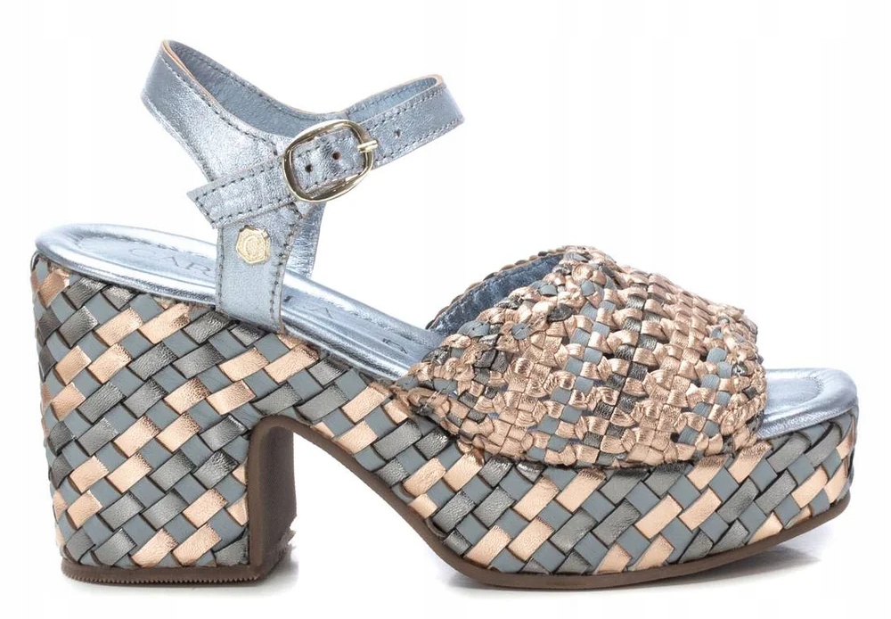 Carmela dámské kožené sandály na vysokém podpatku 40