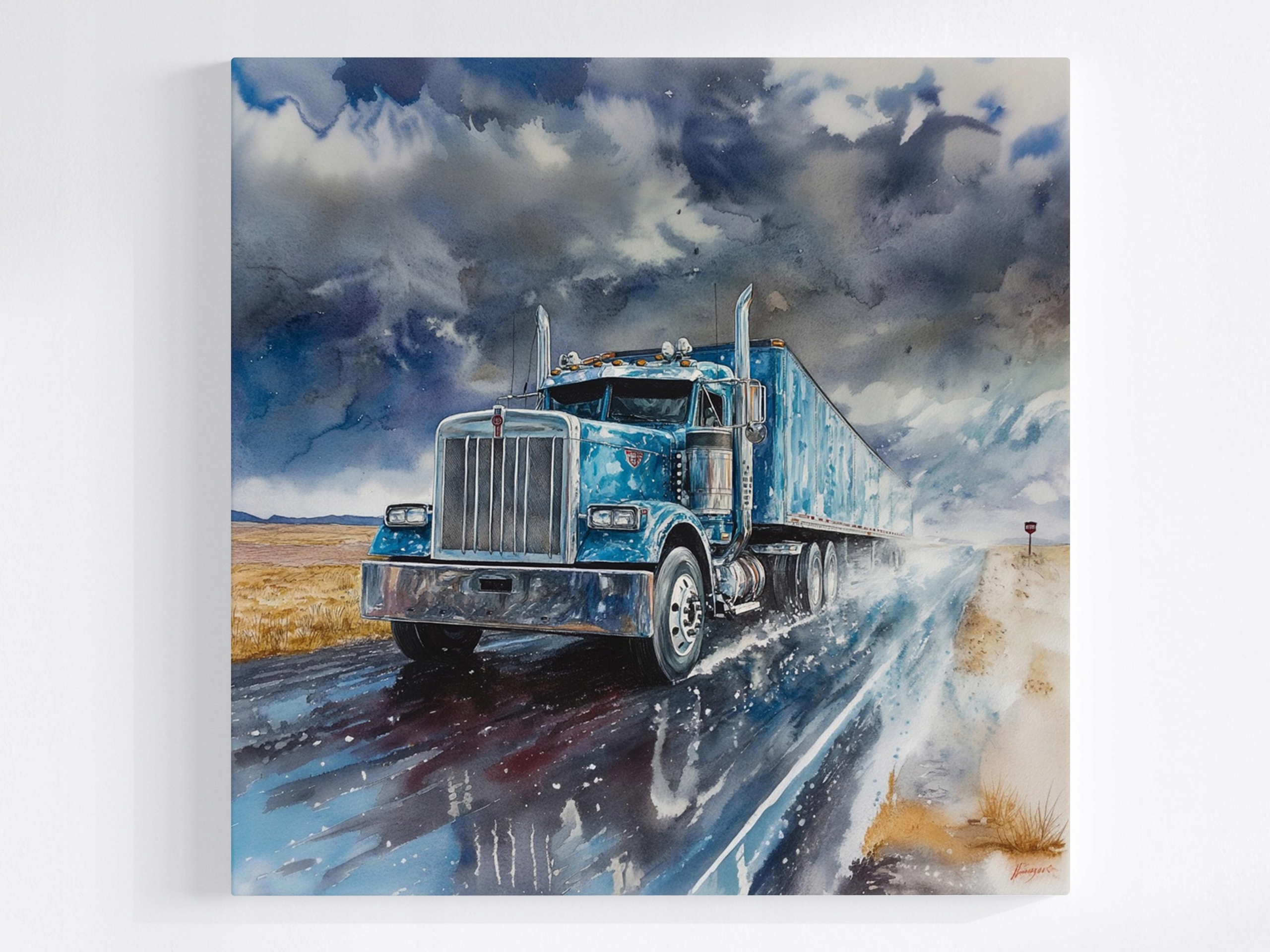 Obraz Na Plátně Canvas Americký Truck Kenworth Kamion Cesta Usa 60x60
