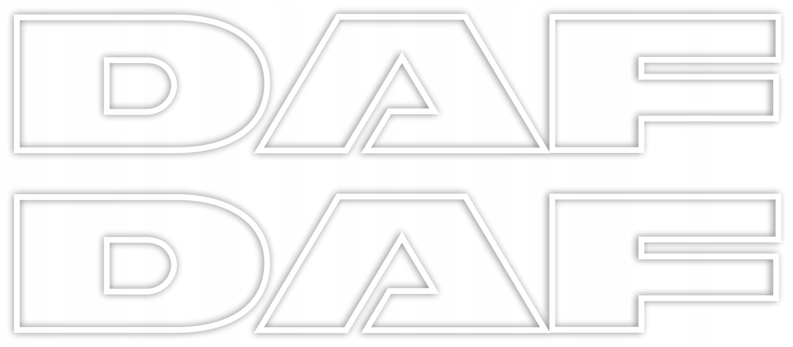 Naklejka Daf na boczną szybę, 2 szt